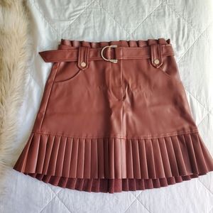 Zara Faux Leather Mini Skirt size M
